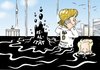 Cartoon: BP (small) by Erl tagged bp,öl,ölpest,golf,mexiko,leck,abdichten,panik,katastrophe,merkel,westerwelle,schwarzgelb,cdu,csu,fdp,bundespolitik,realität,einbruch