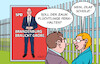 Cartoon: Brandenburg (small) by Erl tagged politik,wahl,brandenburg,woidke,wahlkampf,zaun,scholz,umfragetief,karikatur,erl