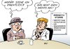 Cartoon: CDU (small) by Erl tagged cdu,partei,konservativ,identität,richtung,inhalt,bundeskanzlerin,angela,merkel,regierung,koalition,schwarz,gelb,union,fdp,entscheidung,alternativlos