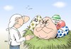 Cartoon: Dickes Ei (small) by Erl tagged helmut kohl achtzig geburtstag kanzler deutsche einheit ostern osternest ei eier