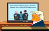 Cartoon: Drohung (small) by Erl tagged politik,usa,trump,drohung,nigeria,militäreinsatz,gewalt,christen,umgekehrt,einsatz,ice,migranten,karikatur,erl