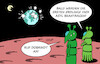 Cartoon: Einfach nur außerirdisch II (small) by Erl tagged politik,menschen,erde,krieg,gewalt,terror,migration,asyl,mars,weltall,zurückweisung,dobrindt,karikatur,erl
