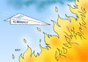 Cartoon: Erderwärmung (small) by Erl tagged klima,klimawandel,erderwärmung,weltklimarat,bericht,warnung,dürre,überschwemmung,wetter,wetterextreme,co2,ausstoß,reduzierung,feuer,papierflieger