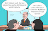 Cartoon: Erdogan EU (small) by Erl tagged politik,türkei,präsident,autokrat,erdogan,abbau,demokratie,menschenrechte,meinungsfreiheit,pressefreiheit,ankündigung,abkehr,beitrittsverfahren,mitgliedschaft,eu,karikatur,erl