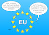 Cartoon: EU-Debatte (small) by Erl tagged politik,eu,asylrecht,flüchtlingsfrage,spaltung,egoismus,verweis,europäische,lösung,ausrede,drückeberger,rechtspopulismus,europa,werte,humanität,menschenrechte,flüchtlinge,sterne,flagge,karikatur,erl