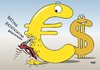 Cartoon: Euro Dollar Rating (small) by Erl tagged rating,agentur,ratingagentur,euro,wetten,spekulation,dollar,stärkung,specht