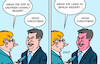 Cartoon: Farbtest (small) by Erl tagged politik,mitte,radikale,ränder,einschätzung,markus,söder,afd,sachsen,anhalt,linke,berlin,unterschied,gesicht,farbe,gesichtsfarbe,karikatur,erl