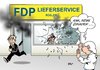 Cartoon: FDP (small) by Erl tagged fdp,generalsekretät,christian,lindner,rücktitt,partei,vorsitz,philipp,rösler,lieferservice,liefern,laden,dynamik