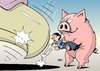 Cartoon: Griechenland (small) by Erl tagged griechenland krise finanzen schulden eu europa euro hilfspaket kredit bedingung sparpaket pleite bankrott staatsbankrott pleitegeier sparschwein