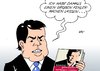 Cartoon: Guttenberg (small) by Erl tagged guttenberg,karl,theodor,freiherr,zu,doktorarbeit,plagiat,affäre,rücktritt,verteidigungsminister,buch,vorbereitung,comeback