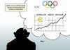 Cartoon: IOC (small) by Erl tagged ioc,internationales,olympisches,komitee,wahl,präsident,gewinnstreben,geld,gier,geldgier,kommerzialisierung,kommerz,änderung,veränderung,sport,olympia,olympische,spiele