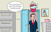 Cartoon: Kalte Dusche (small) by Erl tagged politik,finanzen,finanzminister,klingbeil,steuerschätzung,steuereinnahmen,loch,eimer,wasser,kalte,dusche,karikatur,erl