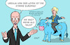 Cartoon: Karlspreis I (small) by Erl tagged politik,aachen,karlspreis,ursula,von,der,leyen,merz,stimme,eu,europa,stier,karikatur,erl