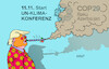 Cartoon: Karneval in Baku (small) by Erl tagged politik,un,klimakonferenz,klimawandel,klimaschutz,usa,wahl,trump,sabotage,beginn,karneval,karikatur,erl