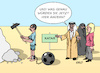 Cartoon: Katar reformbereit (small) by Erl tagged politik,sport,fußball,wm,weltmeisterschaft,2022,katar,emirat,diktatur,menschenrechte,sklaven,arbeitssklaven,frauenrechte,minderheiten,queer,besuch,innenministerin,nancy,faeser,karikatur,erl