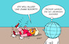 Cartoon: Kein seriöser älterer Herr (small) by Erl tagged politik,usa,präsident,donald,trump,geburtstag,80,infantil,narzisstisch,unberechenbar,karikatur,erl