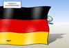 Cartoon: Killerdrohne (small) by Erl tagged drohne,killerdrohne,unbemannt,tötung,mord,usa,flughafen,deutschland,flagge,völkerrecht