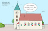 Cartoon: Kirchenaustritte (small) by Erl tagged politik,religion,glaube,kirche,katholisch,zahl,kirchenaustritte,rekord,pfarrer,gottesdienst,gläubige,karikatur,erl