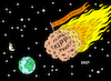 Cartoon: Klimakipppunkt (small) by Erl tagged politik,klima,klimawandel,erderwärmung,eineinhalb,komma,grad,kipppunkt,unumkehrbar,früher,schneller,berechnungen,forscher,experten,un,vereinte,nationen,meteorit,erde,yucatan,dinosaurier,karikatur,erl
