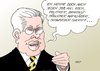 Cartoon: Koch (small) by Erl tagged koch,hartziv,empfänger,arbeit,annehmen,politiker,aufklärer,brutalstmöglich,sheriff,schwarz