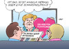 Cartoon: Merkel (small) by Erl tagged bundeskanzlerin,angela,merkel,flüchtlinge,thema,herzblut,mut,entschlossenheit,skepsis,film,iris,berben,schauspielerin