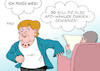 Cartoon: Merkel AfD (small) by Erl tagged politik,bundesregierung,regierung,neu,große,koalition,groko,cdu,csu,spd,programm,bundeskanzlerin,angela,merkel,zurückgewinnen,wähler,afd,rechtspopulismus,slogan,muss,weg,merkelmussweg,aufbruch,ehemann,joachim,sauer,karikatur,erl