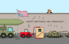 Cartoon: Militärparade (small) by Erl tagged politik,usa,geburtstag,präsident,donald,trump,demokratie,autokratie,faschismus,abschiebungen,militärparade,karikatur,erl