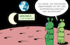 Cartoon: Mondlandung (small) by Erl tagged politik,technik,wissenschaft,raumfahrt,im1,mondlandung,odysseus,privat,kommerziell,werbung,abnehmen,abnehmender,mond,außerirdische,weltall,erde,menschen,karikatur,erl