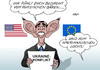Cartoon: Obama in Europa (small) by Erl tagged usa,präsident,obama,besuch,europa,osteuropa,ukraine,konflikt,russland,bedrohung,gefühl,bär,geheimdienst,nsa,abhöraffäre,überwachung,ohren,luchs