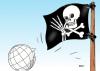 Cartoon: Piraterie (small) by Erl tagged piraten piratenflagge erde lange nase