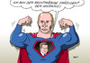 Cartoon: Putin Janukowitsch (small) by Erl tagged ukraine,regierung,eu,krim,russland,spaltung,janukowitsch,präsident,putin,superman,asyl