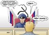 Cartoon: Putins Russland (small) by Erl tagged russland,präsident,putin,polizeistaat,urteil,kritiker,regimekritiker,regimegegner,nawalni,haft,willkür,meinungsfreiheit,recht,rechtsstaat,unrecht,gericht