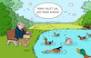 Cartoon: Renten-Soli (small) by Erl tagged politik,alter,altersarmut,rente,vorschlag,rentensoli,beitrag,reiche,unterstützung,arme,rentner,rentnerin,ente,karikatur,erl