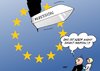Cartoon: Rezession (small) by Erl tagged eu,euro,schulden,krise,rettungsschirm,rettungspaket,gitachten,gefahr,rezession,sankt,martin,schwert,mantel,flagge
