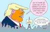 Cartoon: Schön wärs (small) by Erl tagged politik,europa,eu,frankreich,paris,ai,ki,gipfel,usa,präsident,donald,trump,bedrohung,demokratie,weltwirtschaft,karikatur,erl