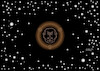Cartoon: Schwarzes Loch (small) by Erl tagged politik,wissenschaft,astronomie,fotgrafie,foto,schwares,loch,zentrum,galaxie,milchstraße,krieg,angriff,überfall,wladimir,putin,russland,ukraine,weltall,all,karikatur,erl