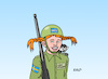 Cartoon: Schweden NATO (small) by Erl tagged politik,krieg,angriff,überfall,wladimir,putin,russland,ukraine,reaktion,finnland,schweden,antrag,aufnahme,nato,aufgabe,neutralität,pippi,langstrumpf,affe,herr,nilsson,inger,astrid,lindgren,karikatur,erl