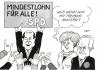 Cartoon: SPD Union (small) by Erl tagged mindestlohn,umfragewerte,schwarz,rot