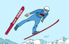 Cartoon: Streik (small) by Erl tagged politik,gewerkschaft,verdi,öffentlicher,dienst,streik,warnstreik,sport,wintersport,skispringen,karikatur,erl
