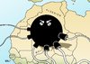 Cartoon: Terror (small) by Erl tagged mali,algerien,geiselnahme,rebellen,islamistisch,militäreinsatz,frankreich,bombe,krake,spinne,nordafrika