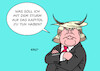 Cartoon: Trump (small) by Erl tagged politik,usa,januar,2021,sturm,auf,das,kapitol,verhinderung,abstimmung,joe,biden,präsident,anstifter,donald,trump,rechtspopulismus,rechtsextremismus,gefahr,demokratie,verkleidung,schamane,karikatur,erl