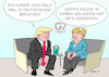 Cartoon: Trump Besuch (small) by Erl tagged politik,g7,gipfel,usa,präsident,donald,trump,ankündigung,besuch,deutschland,bundeskanzlerin,angela,merkel,diplomatie,aufmerksamkeit,aufmerksamkeitsspanne,ads,karikatur,erl