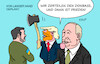 Cartoon: Trump Ukraine (small) by Erl tagged politik,krieg,russland,ukraine,usa,trump,handpuppe,putin,zerteilung,donbass,axt,frieden,karikatur,erl