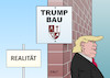 Cartoon: Trumps Mauer (small) by Erl tagged usa,praesident,donald,trump,wahlversprechen,bau,mauer,grenze,mexiko,rechtspopulismus,postfaktisch,alternative,fakten,luegen,luege,wahrheit,realitaet,karikatur,erl