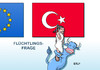 Cartoon: Türkei EU (small) by Erl tagged eu,türkei,gipfel,flüchtlinge,flüchtlingskrise,abhängigkeit,bedingungen,beitritt,verhandlungen,europa,stier,flagge,karikatur,erl