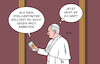 Cartoon: Ungeist (small) by Erl tagged politik,religion,glaube,katholisch,kirche,vatikan,papst,leo,kritik,trump,angriff,retourkutsche,bild,jesus,narzissmus,karikatur,erl