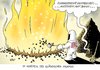Cartoon: Vulkan (small) by Erl tagged vulkan,ausbruch,island,flugverkehr,ausfall,bahn,ansturm