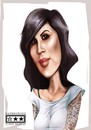 Cartoon: kat von d (small) by billfy tagged tattoo,artist,sexy,famous,people,caricature