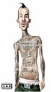 Cartoon: Travis Barker (small) by billfy tagged drummer blink 182 punk tattoo rock