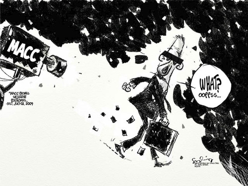 Cartoon: macc- malaysian anti corruptions (medium) by mystudio69 tagged cartoon